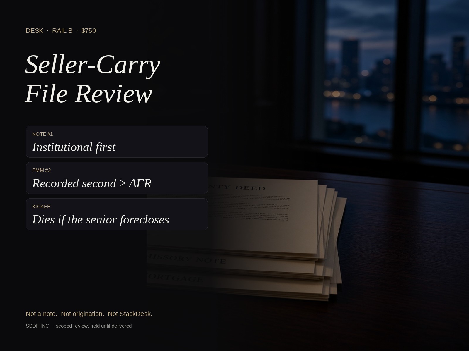 Seller-Carry File Review